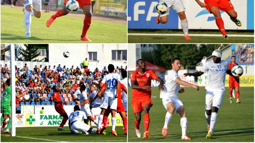 Astra - FC Botoșani 2-0. Găman a deschis scorul, Fatai a marcat după o eroare uriașă a lui Lazar. Acsinte, eliminat după o lovitură cu cotul. Oțelul - FC Brașov 1-1