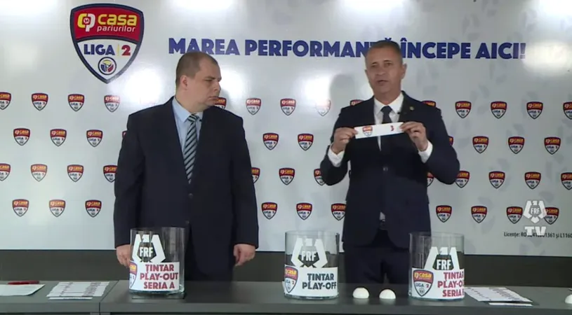 A fost stabilit programul play-off-ului Ligii 2. Petrolul - ”U” Cluj se joacă în prima etapă