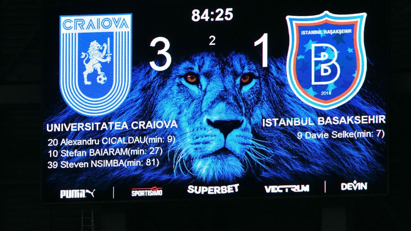 Motivul incredibil pentru care crainicul Universității Craiova a fost eliminat în timpul meciului cu Bașakșehir
