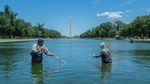 Marele campion mondial a fost arestat pentru că a atins algele din bazinul Lincoln Memorial