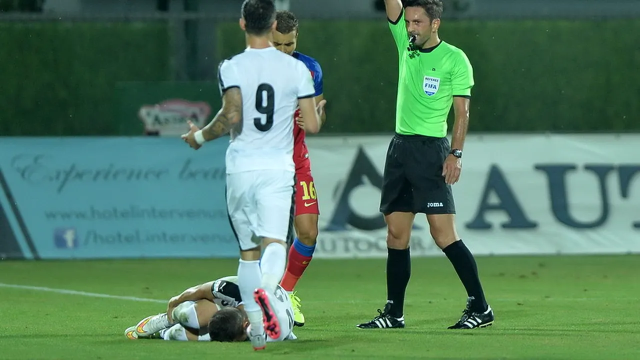 Prima măsură luată de CCA, după gafele lui Colțescu de la Astra - Steaua 2-0. Centralul a fost înlocuit cu Alexandru Tudor la un meci din Europa League