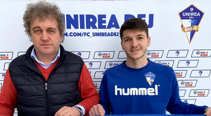Unirea Dej, la prima achiziție din pauza de iarnă! Dragoș Militaru l-a convins pe Alexandru Gîț să semneze. Durata contractuală și prima reacție a fundașului