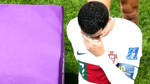 Cristiano Ronaldo, făcut praf după ce a izbucnit în lacrimi la finalul meciului Maroc – Portugalia: „Un prefăcut mai mare nu am văzut!”