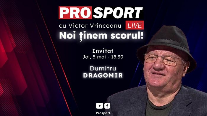 ProSport Live, o nouă ediție premium pe prosport.ro! Dumitru Dragomir e pregătit să dea cele mai bune ponturi în Superliga lu' Mitică