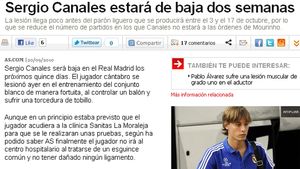 Sergio Canales este accidentat și va lipsi două săptămâni