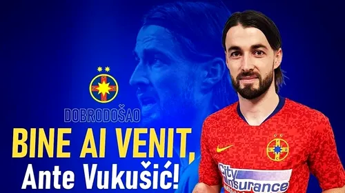OFICIAL | Ante Vukusic este jucătorul FCSB! Prima reacție a atacantului: „Am fost atras de istoria glorioasă a clubului”