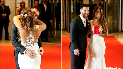 <i class='ep-highlight'>Messi</i> a spus „DA!” FOTO & VIDEO Imagini de la „cel mai important meci din viața lui <i class='ep-highlight'>Leo</i>„. Staruri de milioane prezente la „nunta secolului”