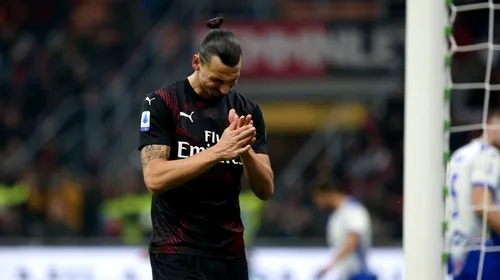 Zlatan Ibrahimovic are regrete mari după revenirea la AC Milan! Și-a dorit să sărbătorească un gol în stilul caracteristic: „Am vrut să fac semnul lui Dumnezeu în fața galeriei”