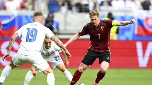 Belgia – Slovacia 0-1, în Grupa E de la EURO 2024 din Germania. Naționala lui Domenico Tedesco, înfrângere rușinoasă la Frankfurt după ce arbtitrul i-a anulat două goluri lui Romelu Lukaku! România se menține pe primul loc