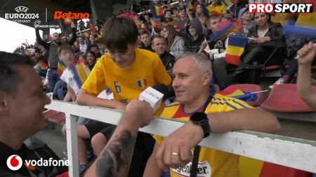 Moment tulburător cu un copil adus de tatăl care munceşte din greu în Germania, de 14 ani, să cânte pentru România la EURO 2024! Mesaj pentru Coman: „N-am dormit toată noaptea de emoție că văd naționala! Florinel, idolul meu, asta te rog să faci!”. EXCLUSIV