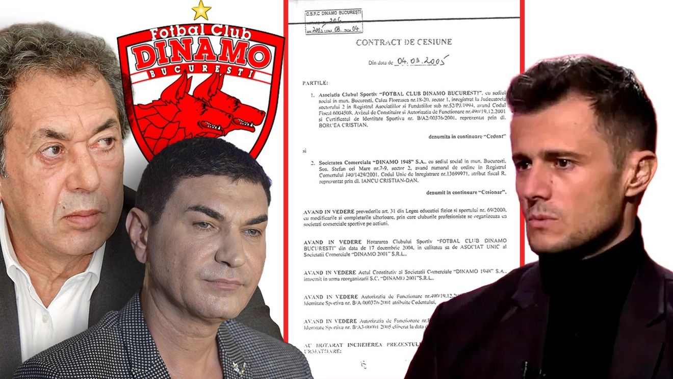 Ce se întâmplă cu stema lui Dinamo: acte în EXCLUSIVITATE! ProSport vă prezintă contractul de cesiune semnat de Cristi Borcea între ACS FC Dinamo și SC Dinamo 1948 SA