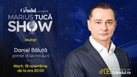 Marius Tucă Show începe marți, 18 noiembrie, de la ora 20.00, live pe Gândul. Invitat: Daniel Băluță