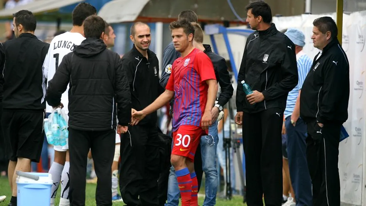 REACȚIA lui Tibi Bălan** după ce a înscris primul său gol la Steaua chiar în poarta Sportului