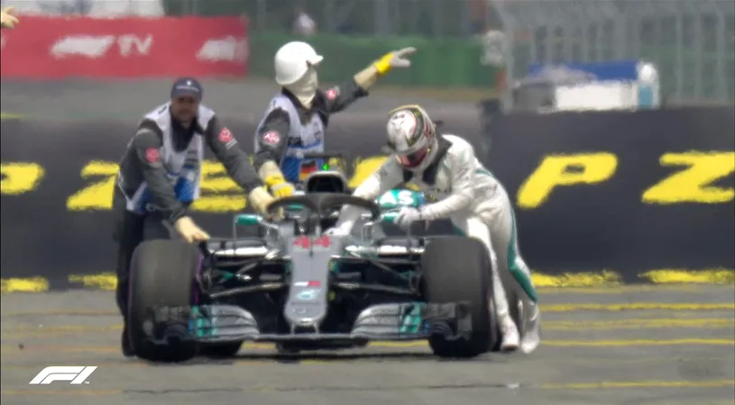 Dezastru pentru Hamilton la Hockenheim! Pilotul Mercedes a fost nevoit să-și împingă monopostul la boxe și va pleca de pe 14 în MP al Germaniei. Vettel pornește din pole-position