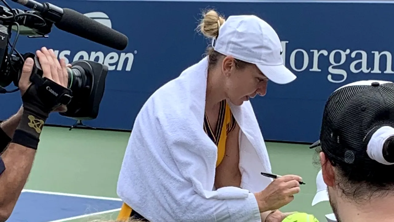 Cine transmite la TV meciul Simona Halep - Kristina Kucova din turul 2 la US Open