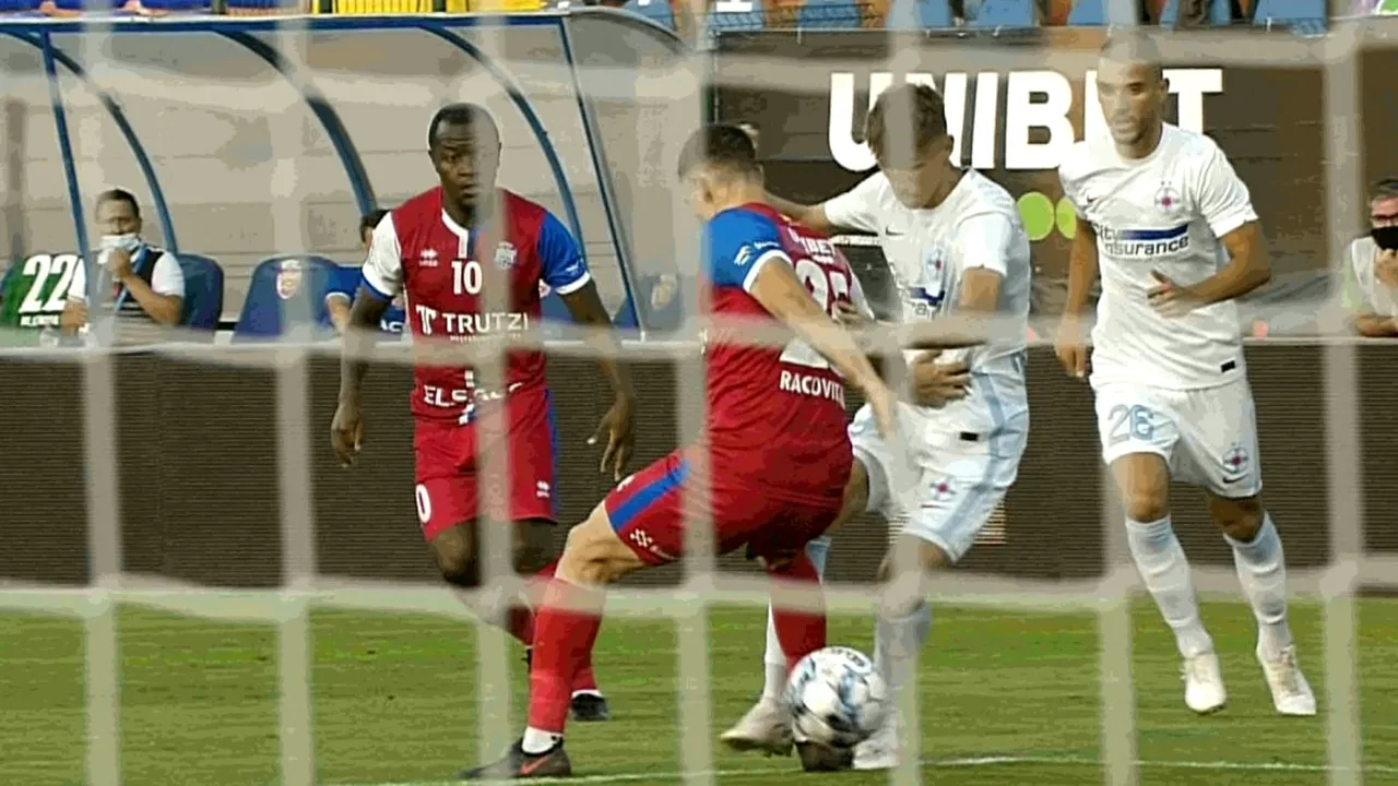 Greșeală de arbitraj împotriva FCSB-ului la meciul cu FC Botoșani? „Roș-albaștrii” au cerut penalty în minutul 3 | VIDEO