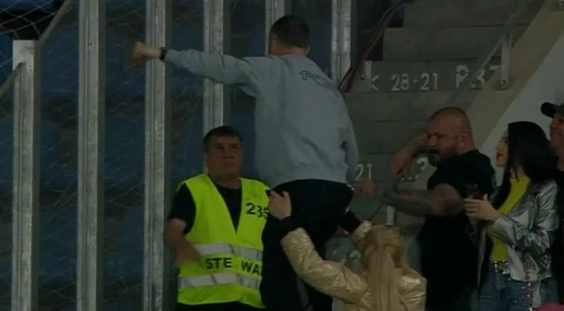 Meme Stoica s-a contrat cu un steward! Ce s-a întâmplat pe stadionul din Bănie, după derby-ul Universitatea Craiova - FCSB! FOTO