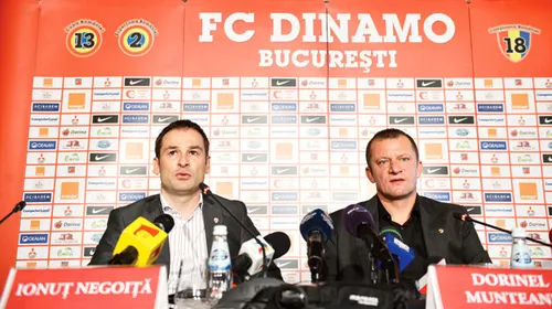 Ziua decisivă:** Oficialii lui Dinamo vor discuta azi cu Dorinel Munteanu despre planul pentru retur! Viitorul antrenorului în „Groapă” se ține de un fir de ață