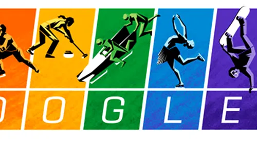 Carta Jocurilor Olimpice, citată de Google pe pagina principală. La ce face referire logo-ul Google dedicat JO