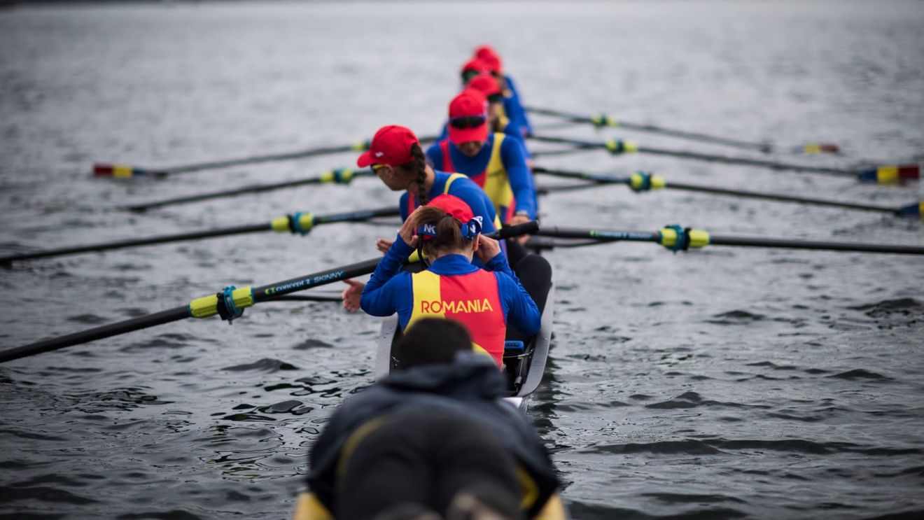 Nava Amiral a României, cea mai bună din Europa! Echipajul de 8+1 feminin a făcut o cursă de excepție la Campionatele Europene de Canotaj. Delegația tricoloră a mai obținut alte cinci medalii