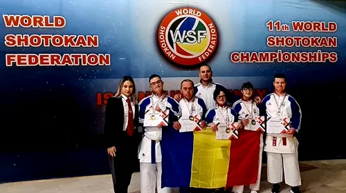 Primele medalii câștigate de România la un Mondial de para-karate