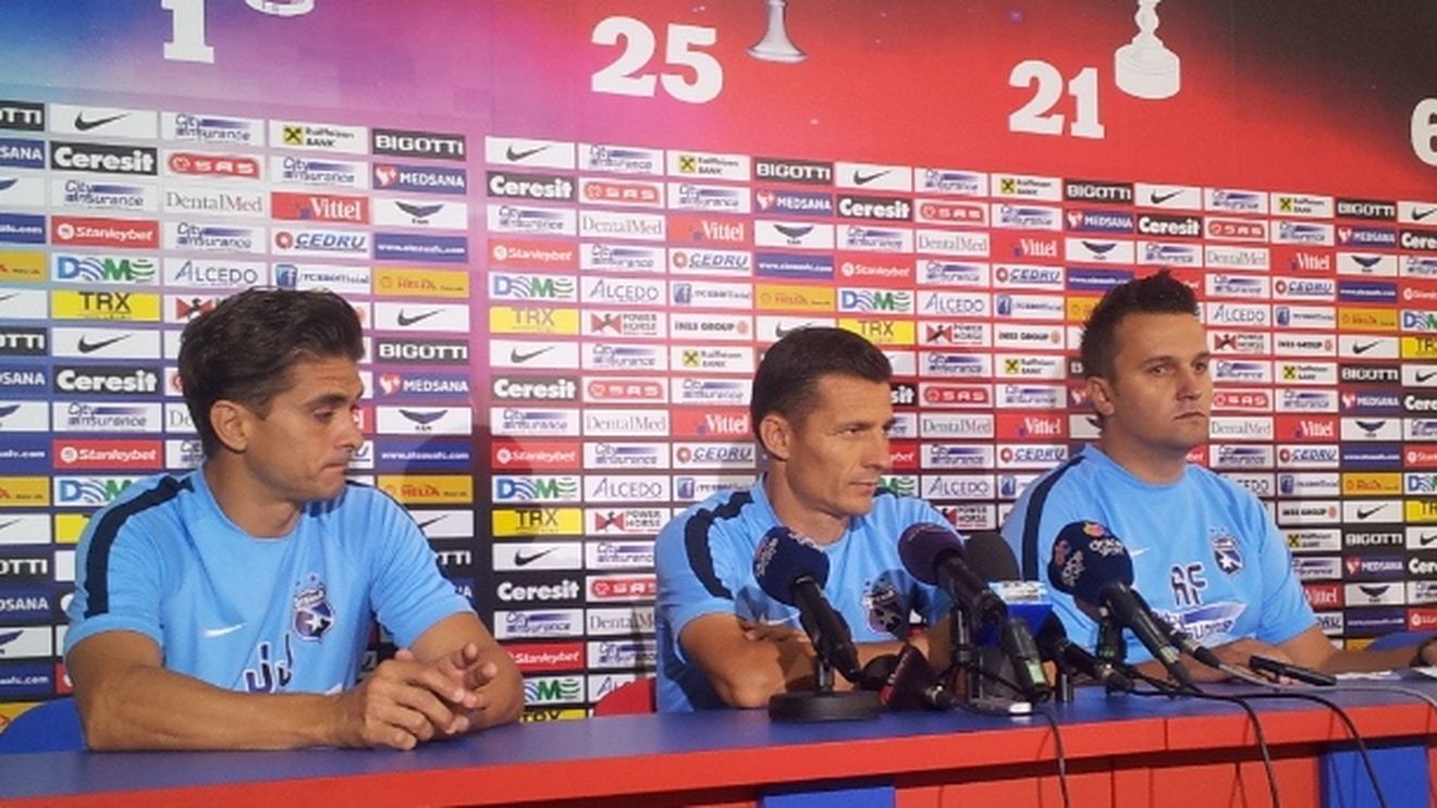 Gâlcă: "Paligora nu mi-a dat ce am cerut. Am rămas surprins când a plecat la Al Hilal". Starea medicală a steliștilor înainte de meciul cu Gaz Metan. Tănase nu va juca nici cu Aalborg