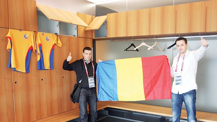 Reporterii Prosport, in vestiarul României!