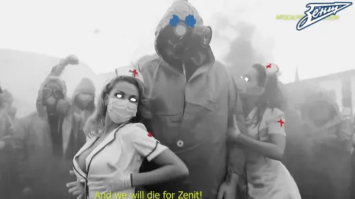 Imagini revoltătoare! Rușii sfidează pandemia de COVID-19 și revin cu un nou cântec scandalos: „Murim pentru Zenit” | VIDEO