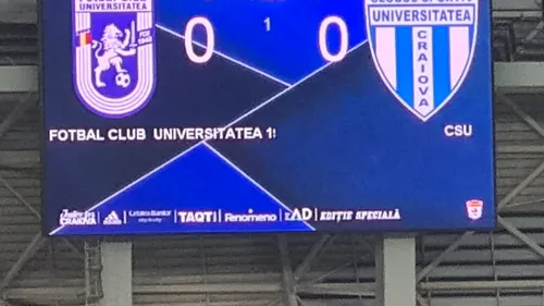 Cea mai mare aroganță a gazdelor în derby-ul Craiovei: crainicul n-a prezentat numele fotbaliștilor de la CS U! Cum a fost numit Laurențiu Reghecampf