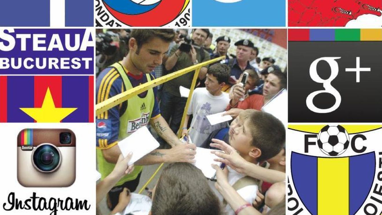 Cât timp investesc cluburile din România în relația cu fanii de pe Internet: Steaua este cel mai puternic brand românesc din sport pe rețelele de socializare