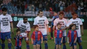 FOTO** Steliștii, solidari cu Pawel Golanski: "Suntem alături de poporul polonez!"