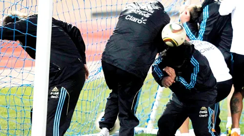 ProSport a fost prezent la antrenamentul Argentinei! Cum a fost „bombardat” Maradona