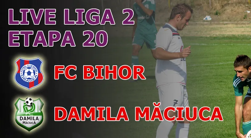 FC Bihor - Damila Măciuca 0-0** Mulți nervi, niciun gol