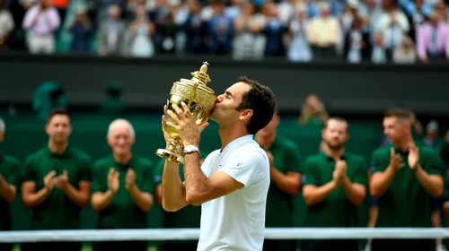 LIVE BLOG | Roger, uriașul. „Este incredibil ce mi se întâmplă”. Federer scrie istorie la Wimbledon: este unicul jucător cu opt trofee pe iarba londoneză și 19 titluri de Mare Șlem în palmares. VIDEO: imaginile bucuriei