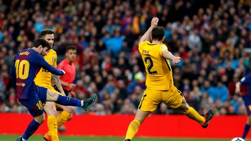 Messi și atât :). VIDEO | „Bijuteria” cu care argentinianul a deschis scorul în derby-ul cu Atletico și a atins o bornă istorică în carieră