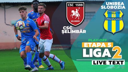 Unirea Slobozia întoarce scorul la Cisnădie și câștigă derby-ul pentru locul 1 cu CSC Șelimbăr. Mihalcea îl învinge pe Niculescu și face încă un pas spre Superliga