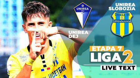 Horă dezolantă între Unirile din Liga 2! Dejul și Slobozia au remizat în runda a 7-a, într-un meci în care arbitrul a revenit asupra deciziei de a acorda penalty