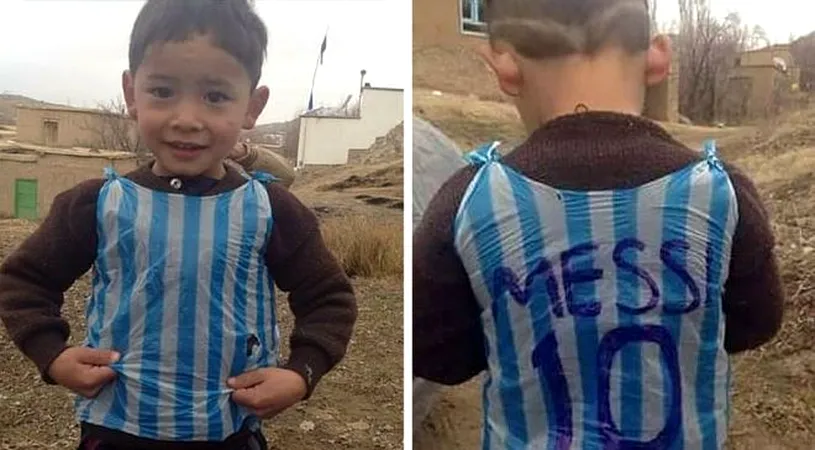 E prea sărac pentru un tricou adevărat cu Messi, dar asta nu a contat! FOTO | Puștiul care impresiona lumea întreagă a fost găsit: 