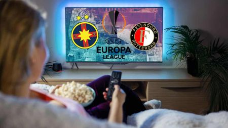 Cine transmite la TV FCSB - Feyenoord