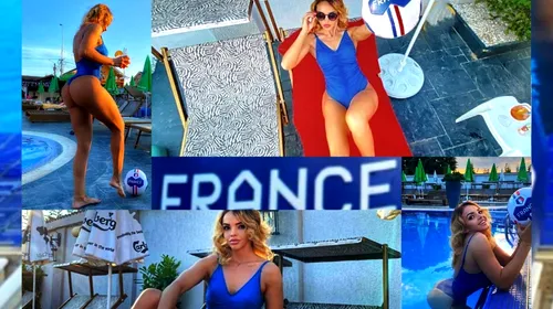 Sexy-impresara franțuzoaică din România, pictorial incitant la piscină pentru Mbappe și naționala Franței: „Ține minte asta” | GALERIE FOTO