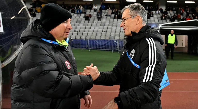 Cum a câştigat Ioan Ovidiu Sabău derby-ul cu Dan Petrescu, la pauza meciului U Cluj - CFR Cluj 3-2