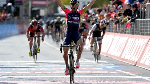 Ulise pe munte. Diego Ulissi a câștigat etapa a cincea din Giro. Evans le-a luat șase secunde contracandidaților