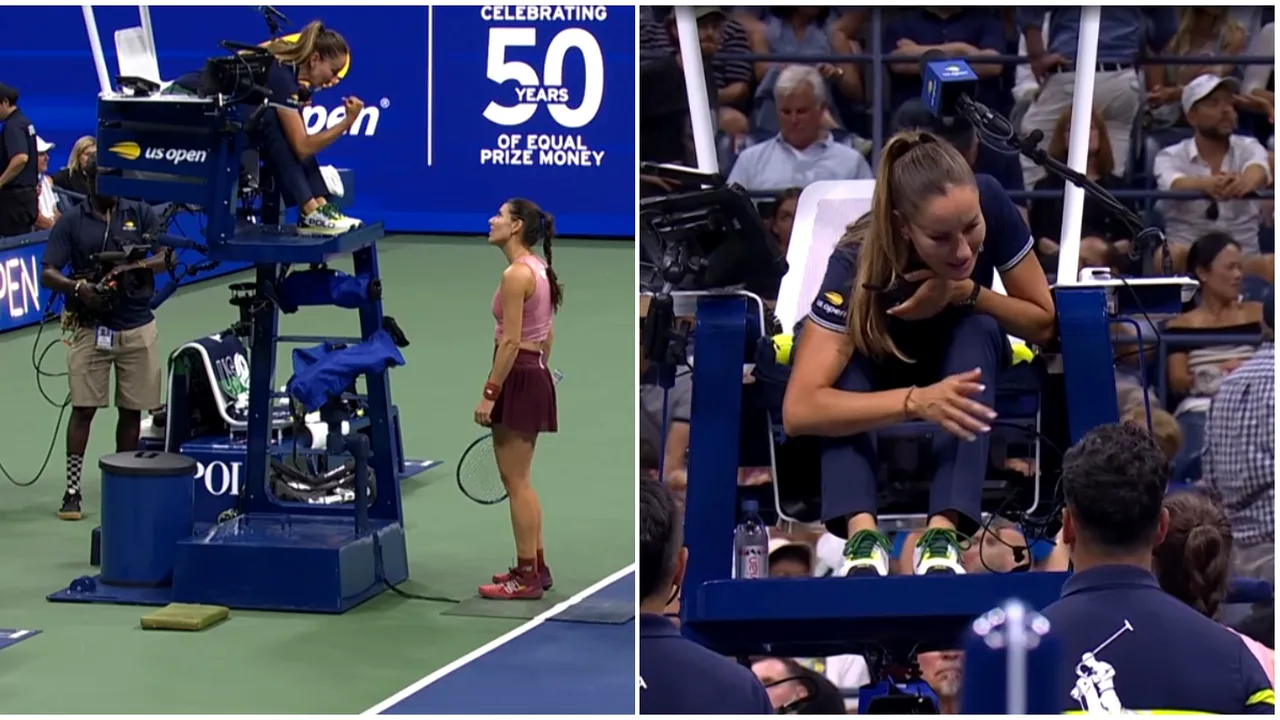 Sorana Cîrstea, scoasă din sărite de sexy-arbitra de la US Open! Cele două și-au adus reproșuri reciproce în timpul meciului de coșmar din sferturi | FOTO