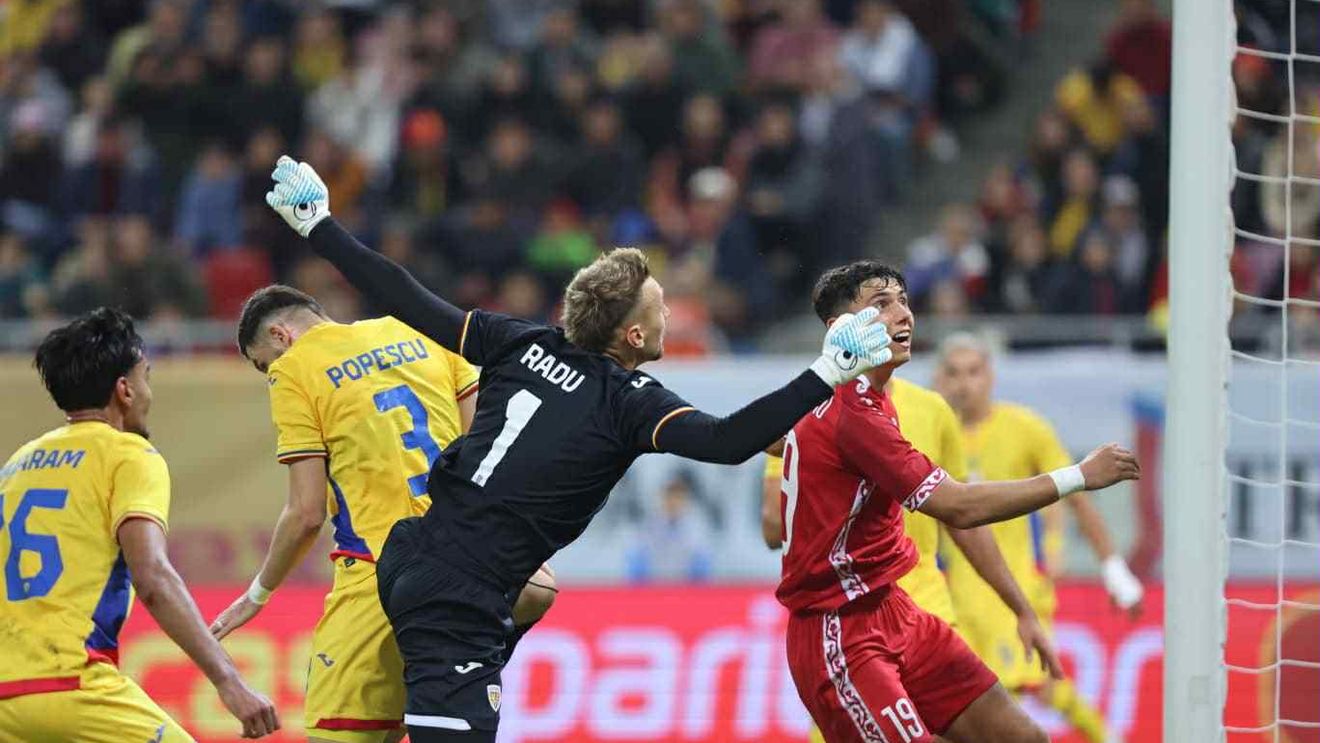 Gafa lui Ionuț Radu din România - Moldova. Ce eroare pentru portarul Celtei