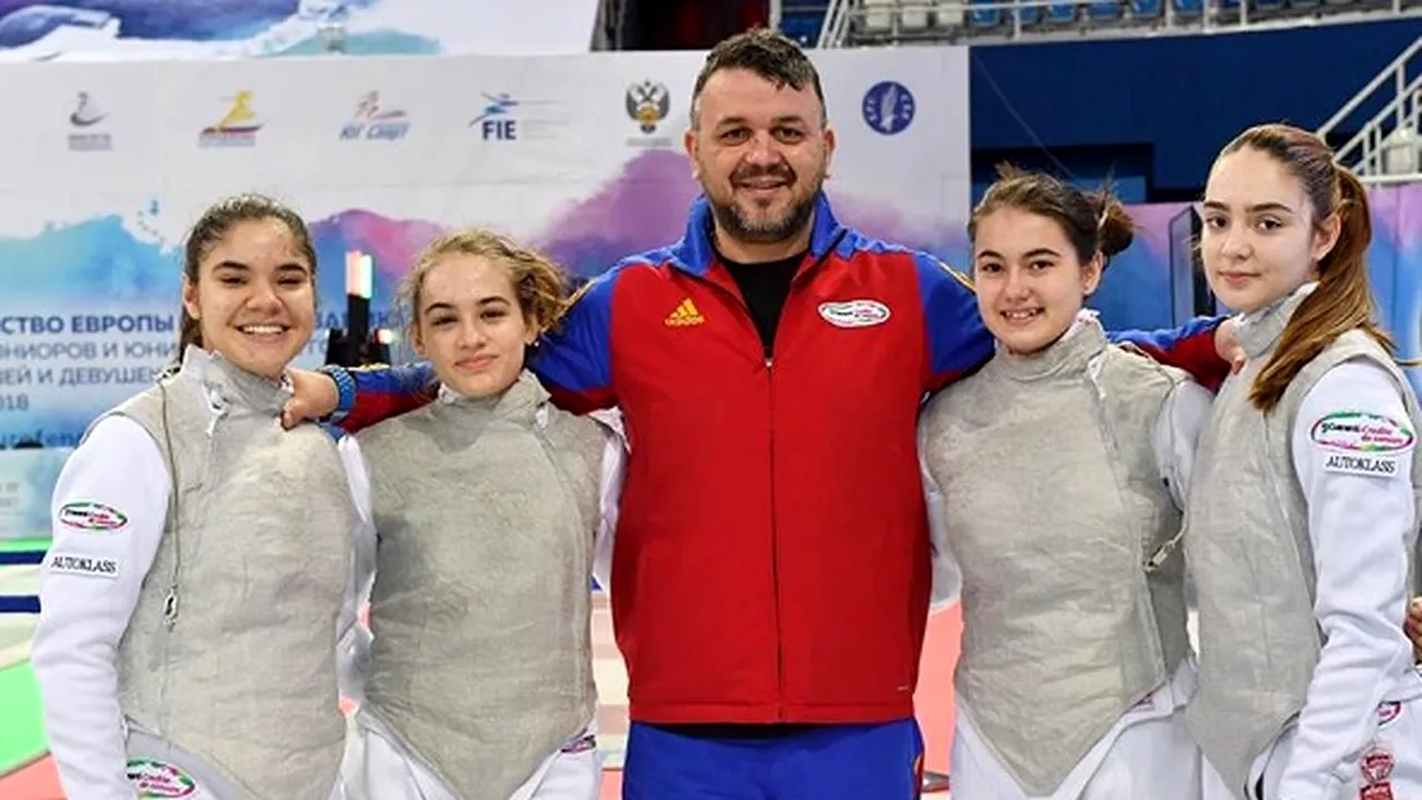 Scrimă | Trei medalii de bronz pentru România la Campionatul European de cadeți și juniori de la Soci