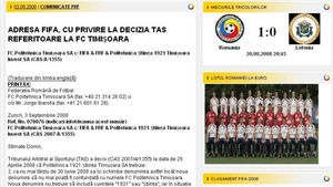 Citește somația FIFA către FRF ce propune sancționarea Timișoarei