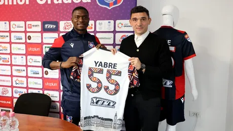 Francois Yabre, prezentat de FC Bihor! Fundașul central, convins și el să vină la Oradea de Claudiu Keșeru: ”Vreau să rămân cât mai mult posibil aici”