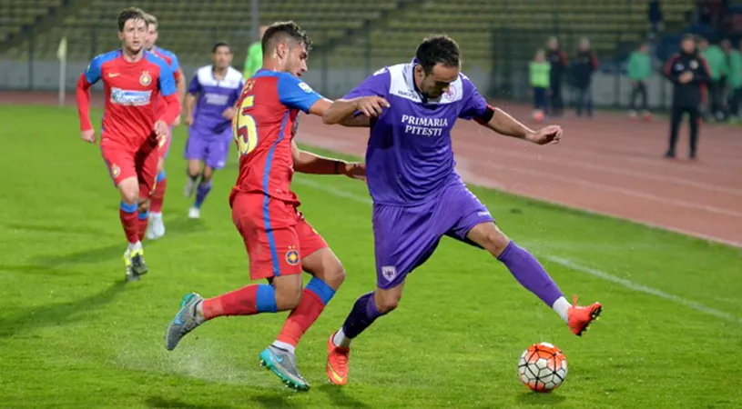 SCM Pitești a pierdut la limită amicalul cu Steaua.** Stanciu a înscris singurul gol al meciului desfășurat pe 