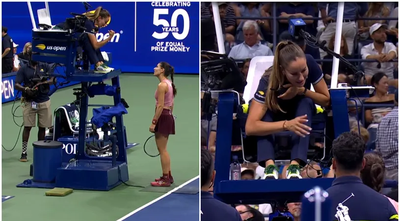 Sorana Cîrstea, scoasă din sărite de sexy-arbitra de la US Open! Cele două și-au adus reproșuri reciproce în timpul meciului de coșmar din sferturi | FOTO