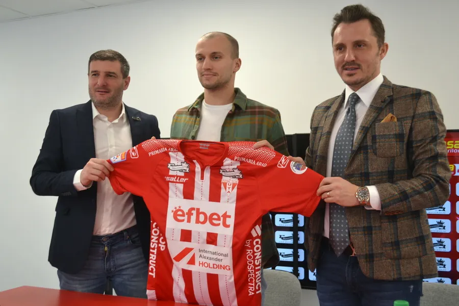 Evgeniy Shlyakov, noul transfer de la UTA Arad, încrezător că se va adapta rapid la fotbalul din România